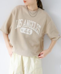 URBAN RESEARCH Sonny Label(アーバンリサーチサニーレーベル)/『別注』Champion×Sonny Label　ロゴスウェットTシャツ/サンドベージュ