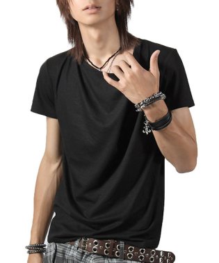 LUXSTYLE/Aegnoir(イグノア) ドレープ無地Tシャツ/きれいめ Tシャツ ドレープ 半袖 メンズ Tee 無地/505936216