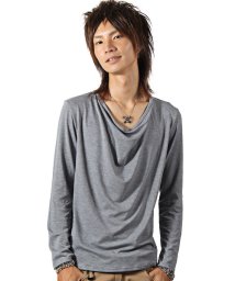 LUXSTYLE/Aegnoir(イグノア) ドレープ無地ロンＴ/メンズ ロンTシャツ お兄系 キレイめ ロングスリーブ 無地/505936217