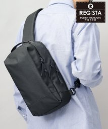 REGiSTA(レジスタ)/REGiSTA レジスタ スマート ワンショルダーバッグ ボディバッグ メンズ シンプル ヘザーカラー 杢調 ポリエステル カジュアル 普段使い シンプル/ブラック