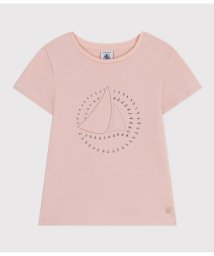 PETIT BATEAU(プチバトー)/プリント半袖Ｔシャツ/ライトピンク