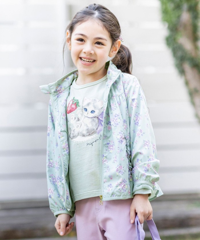 セール】裾ペプラム 花柄 ブルゾン(505937121) | エニファム（キッズ  