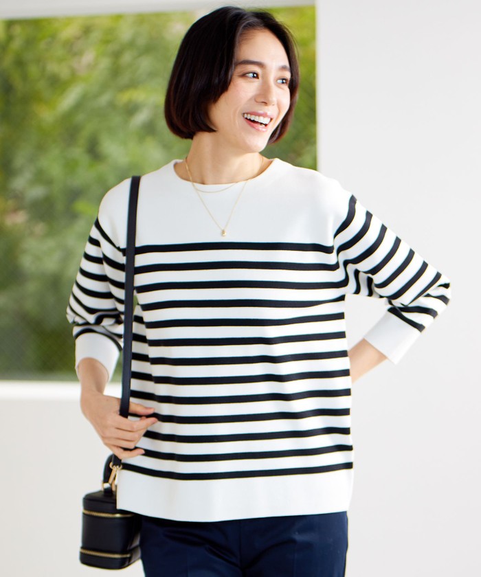 ホワイト系｜ニット・セーター｜自由区 (Lサイズ)(ジユウクエル)｜阪急