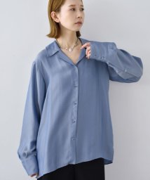 DRESSTERIOR(ドレステリア)/CODE A｜satin shirt/ブルー（091）