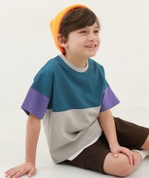 devirock/無地＆切替 オーバーサイズ 半袖Tシャツ 子供服 キッズ ベビー 男の子 女の子 トップス 半袖Tシャツ Tシャツ /505199284