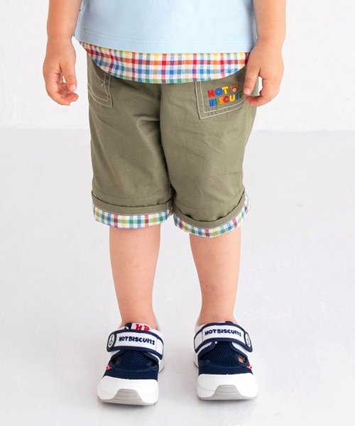 ダンガリー ハーフパンツ(505210858) | ミキハウスホットビスケッツ  
