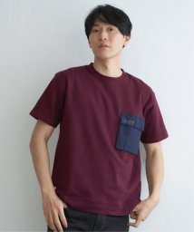 ikka(イッカ)/URBAN NATURE LIFE フラップポケットTシャツ/ワイン