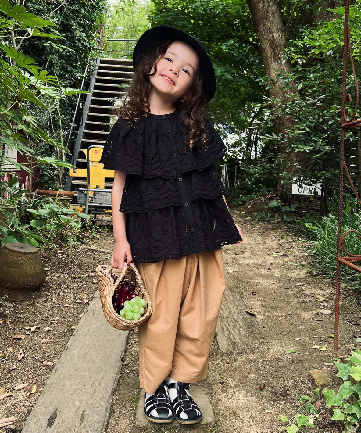 FITH フィス FITH 綿麻COOLMAXタックパンツ オレンジ 110 FITH フィス FITH 綿麻COOLMAXタックパンツ オレンジ 110