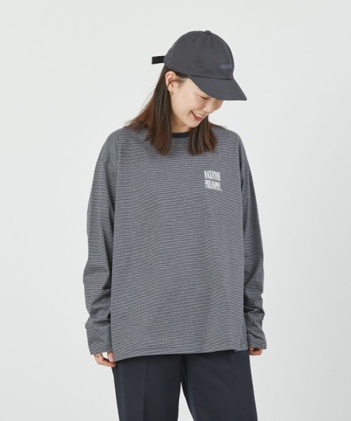 MACKINTOSH PHILOSOPHY(マッキントッシュ フィロソフィー)/GREY LABEL シャープロゴボーダーロンT/チャコールグレー