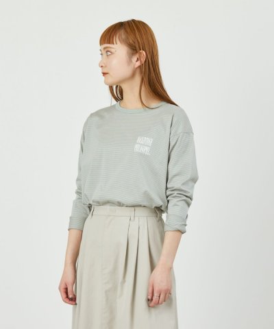 GREY LABEL シャープロゴボーダーロンT