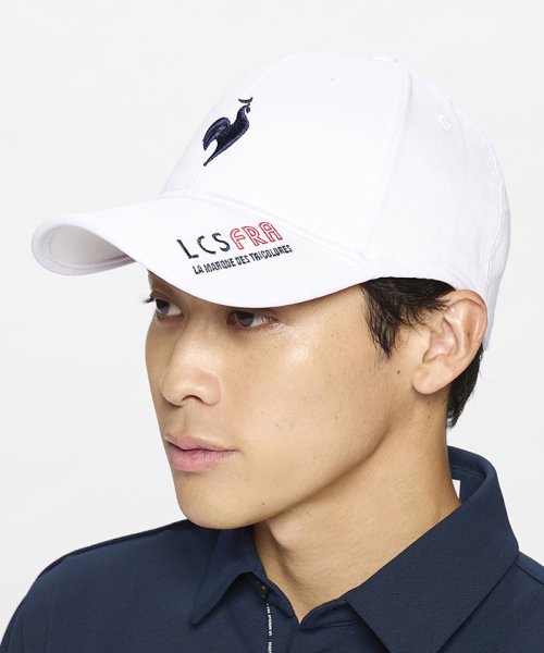 le coq sportif GOLF (ルコックスポルティフ（ゴルフ）)/イヤーカーブキャップ/ホワイト