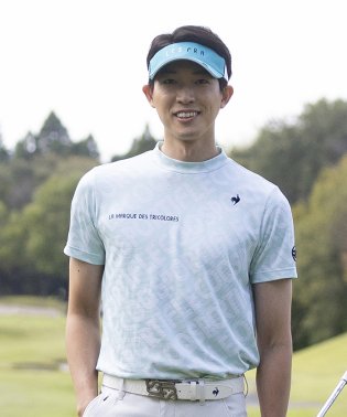 le coq sportif GOLF /【ストレッチフォーサー】総柄モックネック半袖シャツ/505875734