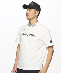 le coq sportif GOLF (ルコックスポルティフ（ゴルフ）)/半袖オーバーサイズモックネックシャツ/ホワイト