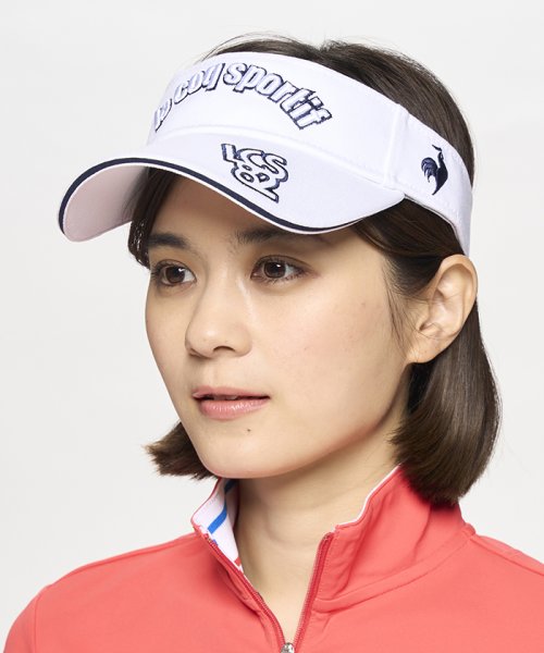 le coq sportif GOLF (ルコックスポルティフ（ゴルフ）)/定番ロゴサンバイザー/ホワイト