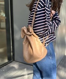 U by Spick&Span(ユーバイ　スピック＆スパン)/【Tuo/トゥオ】 Drawstrin Faux Leather Bag/ベージュ