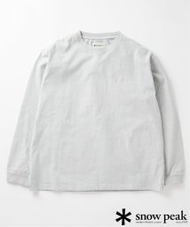 JOURNAL STANDARD(ジャーナルスタンダード)/SNOW PEAK × JOURNAL STANDARD / 別注 Pigment Dyed Logo L/S Tshirt/グレーB