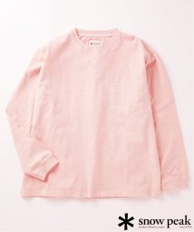 JOURNAL STANDARD(ジャーナルスタンダード)/SNOW PEAK × JOURNAL STANDARD / 別注 Pigment Dyed Logo L/S Tshirt/ピンク