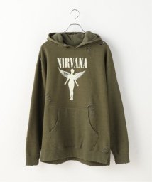 JOINT WORKS(ジョイントワークス)/【THRIFTY LOOK/スリフティールック】 Worn－Out Band Hoodie/グリーン