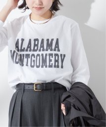 journal standard  L'essage (ジャーナルスタンダード　レサージュ)/《追加2》【ALABAMA】ロゴ ロングスリーブ Tシャツ/ホワイト