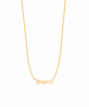 U by Spick&Span/Letterring Necklace (Merci)/505916119