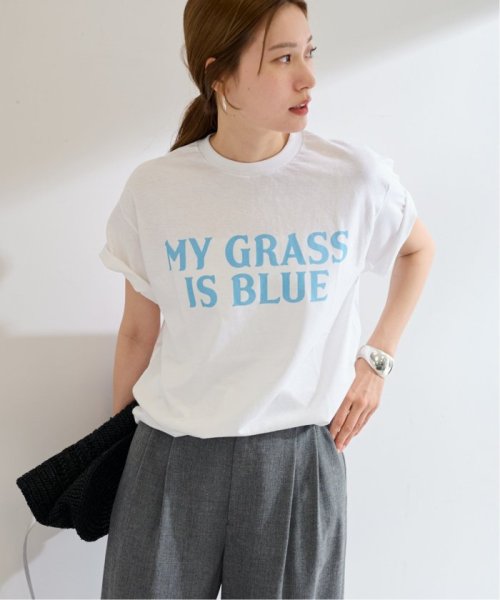 FRAMeWORK(フレームワーク)/【BLUESCENTRIC / ブルースセントリック】 MY GRASS IS BLUE SS TEE/ホワイト