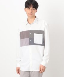 COMME CA ISM MENS/カラーブロック パッチワーク シャツ/505916712