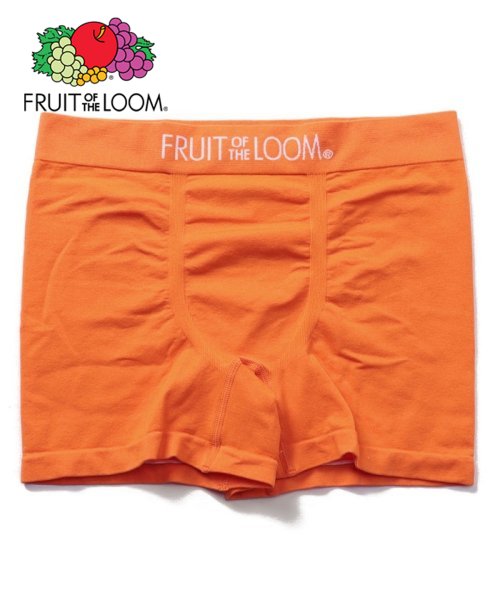 FRUIT OF THE LOOM(フルーツオブザルーム)/FRUIT OF THE LOOM/フルーツオブザルーム　成型無地ボクサーパンツ / メンズ ストレッチ素材 伸縮性 フィット感/オレンジ