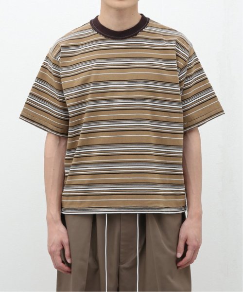 JOURNAL STANDARD(ジャーナルスタンダード)/CAMIEL FORTGENS / NORMAL TEE HEAVY JERSEY 17.01.02.01 STRIP/ブラウン