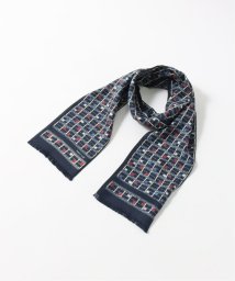 EDIFICE(エディフィス)/【Fratelli Luigi / フラテッリ ルイージ】Like Night Lattice Scarf/ネイビー