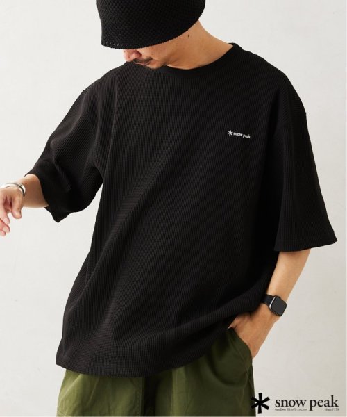 JOURNAL STANDARD relume Men's(ジャーナルスタンダード　レリューム　メンズ)/【SNOWPEAK / スノーピーク】別注 ドライワッフルTシャツ/ブラック