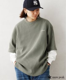 JOURNAL STANDARD relume Men's(ジャーナルスタンダード　レリューム　メンズ)/【SNOWPEAK / スノーピーク】別注 ドライワッフルTシャツ/グリーン