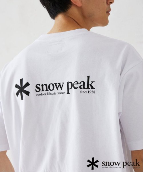 JOURNAL STANDARD relume Men's(ジャーナルスタンダード　レリューム　メンズ)/【SNOWPEAK / スノーピーク】別注 ロゴプリント Tシャツ/ホワイト