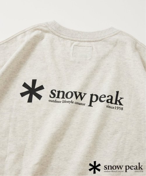 JOURNAL STANDARD relume Men's(ジャーナルスタンダード　レリューム　メンズ)/【SNOWPEAK / スノーピーク】別注 ロゴプリント Tシャツ/ナチュラル