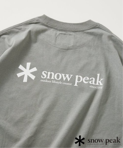 JOURNAL STANDARD relume Men's(ジャーナルスタンダード　レリューム　メンズ)/【SNOWPEAK / スノーピーク】別注 ロゴプリント Tシャツ/グリーン