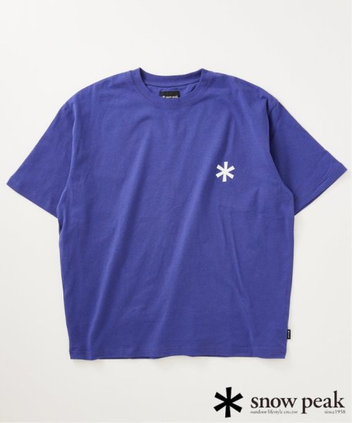 JOURNAL STANDARD relume Men's(ジャーナルスタンダード　レリューム　メンズ)/【SNOWPEAK / スノーピーク】別注 ロゴプリント Tシャツ/パープル