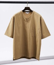 ABAHOUSE/【ストレッチドライ】キーネック 半袖Tシャツ / スキッパーシャツ/505934249