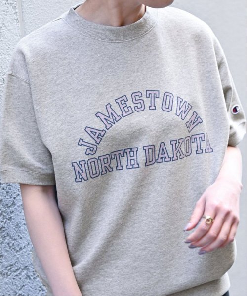 B.C STOCK(ベーセーストック)/【Champion/チャンピオン】別注 SHORT SLEEVE CREW NECK SWEAT/グレー