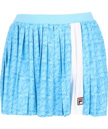 FILA（ZETT Ladies）(フィラ（ゼット　レディース）)/【テニス】水面プリント バックホールメッシュ プリーツスコート レディース/ブルー