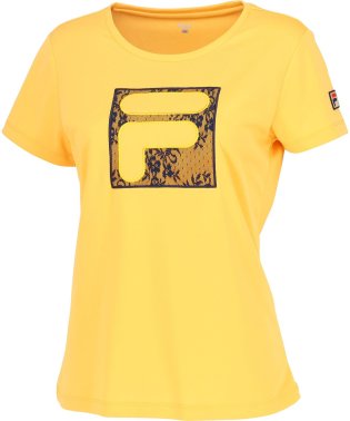 FILA（ZETT Ladies）/【テニス】 Fボックス フラワーレース刺繍 クルーネックシャツ レディース/505934740