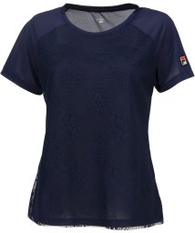 FILA（ZETT Ladies）/【テニス】 フラワーレース刺繍 クルーネックシャツ レディース/505934741