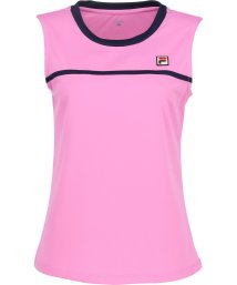 FILA（ZETT Ladies）(フィラ（ゼット　レディース）)/【テニス】無地 バックホールメッシュ　ノースリーブシャツ レディース/ピンク