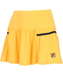 FILA（ZETT Ladies）(フィラ（ゼット　レディース）)/【テニス】無地 切替ギャザースコート レディース/オレンジ