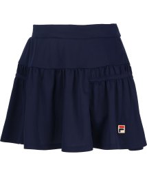 FILA（ZETT Ladies）(フィラ（ゼット　レディース）)/【テニス】無地 切替ギャザースコート レディース/ネイビー