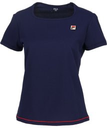 FILA（ZETT Ladies）(フィラ（ゼット　レディース）)/【テニス】サッカーストライプ スクエアネックシャツ レディース/ネイビー
