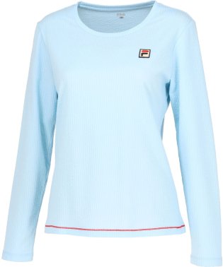 FILA（ZETT Ladies）/【テニス】サッカーストライプ クルーネック ロングシャツ レディース/505934747