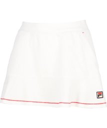 FILA（ZETT Ladies）(フィラ（ゼット　レディース）)/【テニス】サッカーストライプ 裾フレア スコート レディース/ホワイト