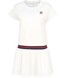 FILA（ZETT Ladies）(フィラ（ゼット　レディース）)/【テニス】サッカーストライプ ラウンドネックワンピース レディース/ホワイト