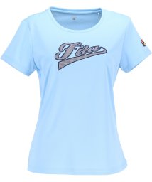 FILA（ZETT Ladies）/【テニス】ギンガムチェック柄 バックホールメッシュ アップリケTシャツ レディース/505934752