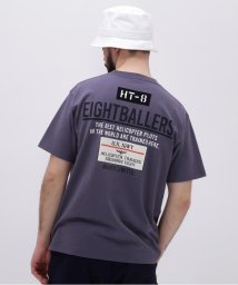 AVIREX(AVIREX)/EIGHT BALLERS STENCIL PATCH T－SHIRT / エイトボーラーズ ステンシル パッチ Tシャツ / AVIREX/ブルーグレー5