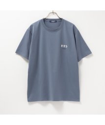 MAC HOUSE(men)(マックハウス（メンズ）)/T－GRAPHICS ティーグラフィックス ワンポイント半袖Tシャツ 432329MH/ブルー